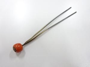 アンティーク　本珊瑚簪(珊瑚サイズ10.8ミリ)